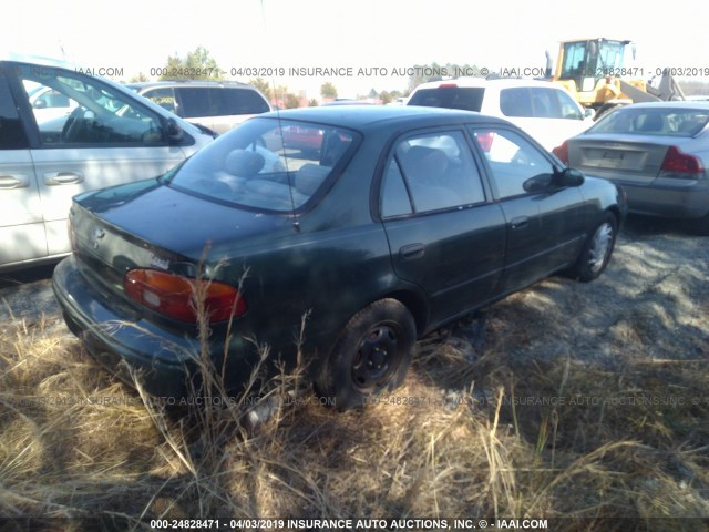 1Y1SK5285YZ433822 - 2000 CHEVROLET GEO PRIZM LSI GREEN photo 4