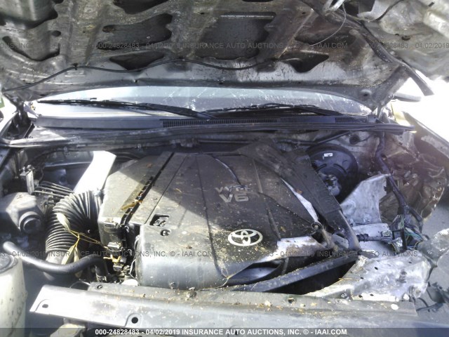 3TMLU4EN8EM134952 - 2014 TOYOTA TACOMA DOUBLE CAB 灰色 照片 10