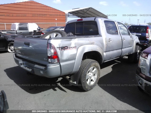 3TMLU4EN8EM134952 - 2014 TOYOTA TACOMA DOUBLE CAB 灰色 照片 4