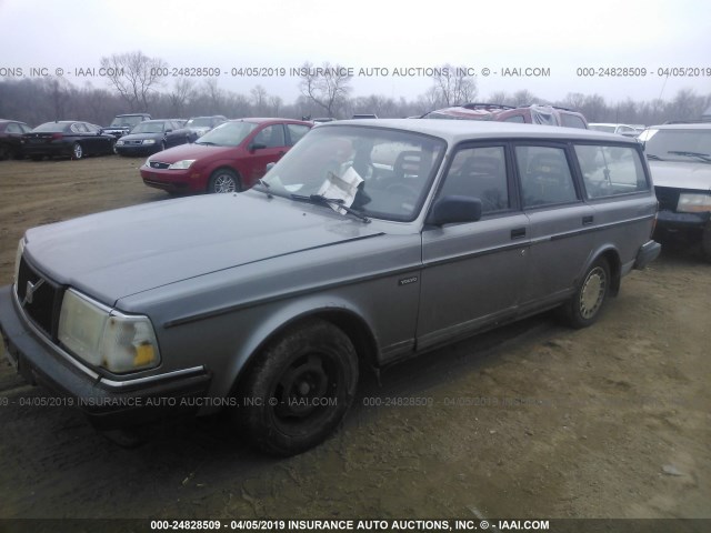 YV1AW8804N1934518 - 1992 VOLVO 240 SILVER photo 2