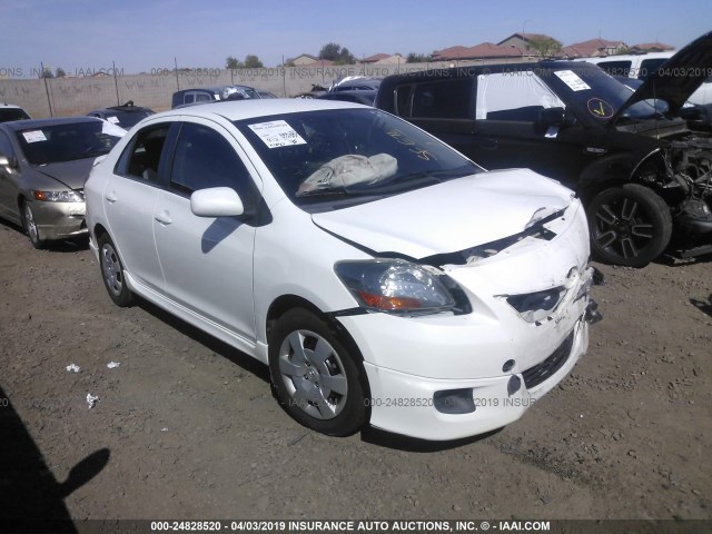 JTDBT903191320448 - 2009 TOYOTA YARIS WHITE photo 1