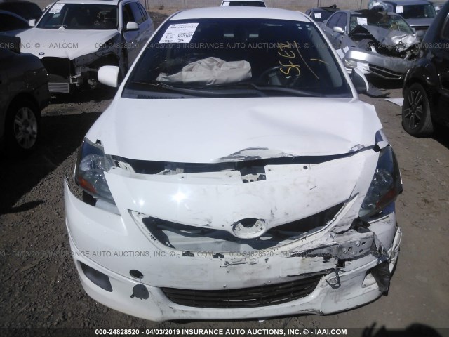 JTDBT903191320448 - 2009 TOYOTA YARIS WHITE photo 6