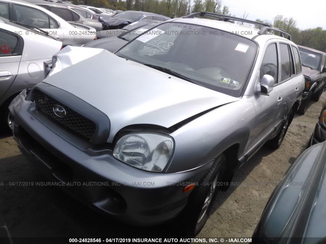 KM8SB12BX3U404293 - 2003 HYUNDAI SANTA FE GL SILVER photo 2