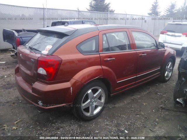 1B3HE78K77D289031 - 2007 DODGE CALIBER R/T ORANGE photo 4