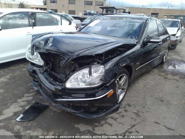 WDBNG75J36A463635 - 2006 MERCEDES-BENZ S 500 BLACK photo 2