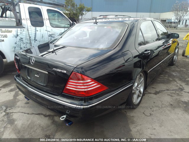 WDBNG75J36A463635 - 2006 MERCEDES-BENZ S 500 BLACK photo 4