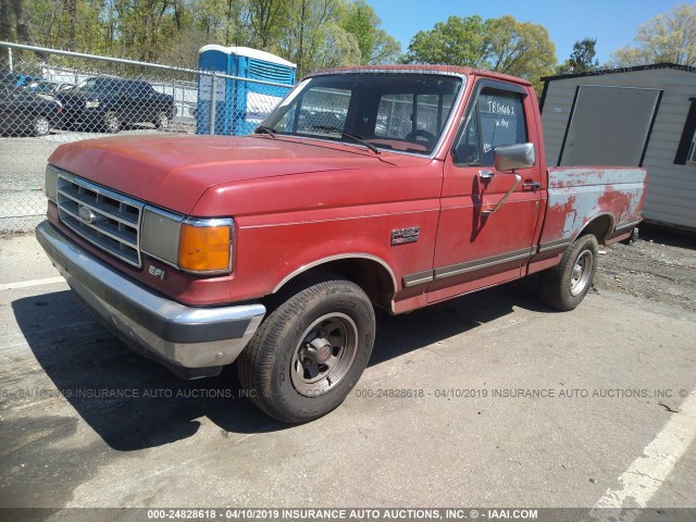 1FTDF15H7JNA23669 - 1988 FORD F150 RED photo 2