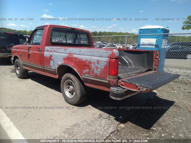 1FTDF15H7JNA23669 - 1988 FORD F150 RED photo 3