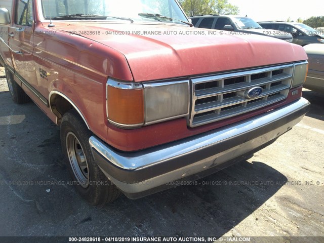 1FTDF15H7JNA23669 - 1988 FORD F150 RED photo 6