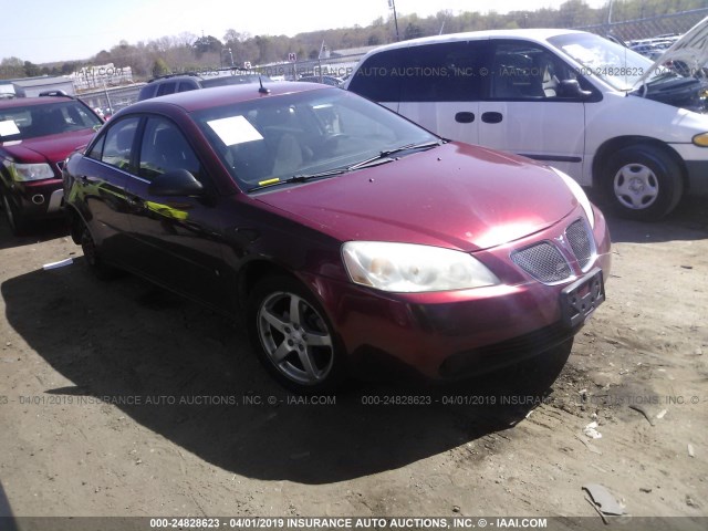 1G2ZG57N384142434 - 2008 PONTIAC G6 SE MAROON photo 1