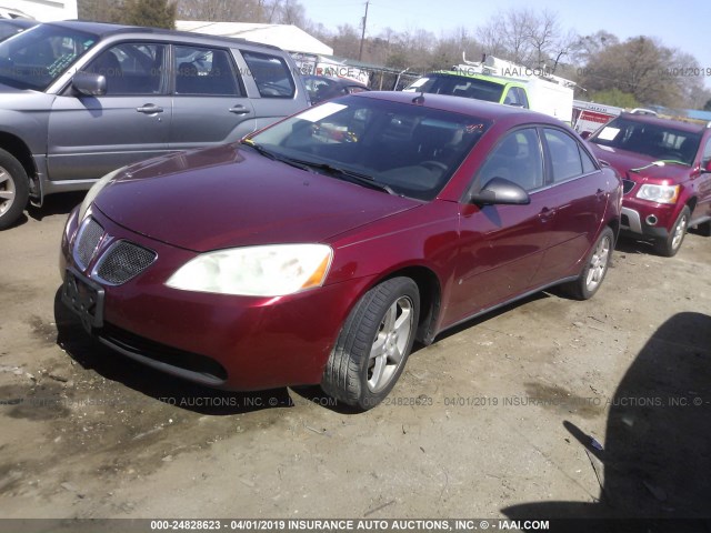 1G2ZG57N384142434 - 2008 PONTIAC G6 SE MAROON photo 2