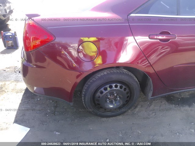 1G2ZG57N384142434 - 2008 PONTIAC G6 SE MAROON photo 6