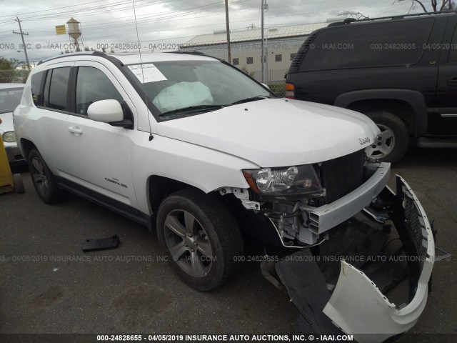 1C4NJCEA3HD156222 - 2017 JEEP COMPASS LATITUDE WHITE photo 1