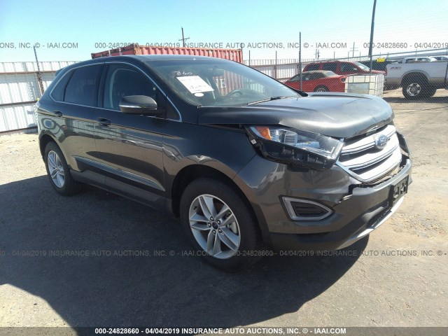 2FMPK3J98JBC45129 - 2018 FORD EDGE SEL GRAY photo 1