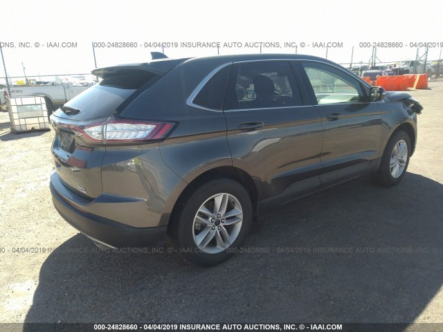 2FMPK3J98JBC45129 - 2018 FORD EDGE SEL GRAY photo 4