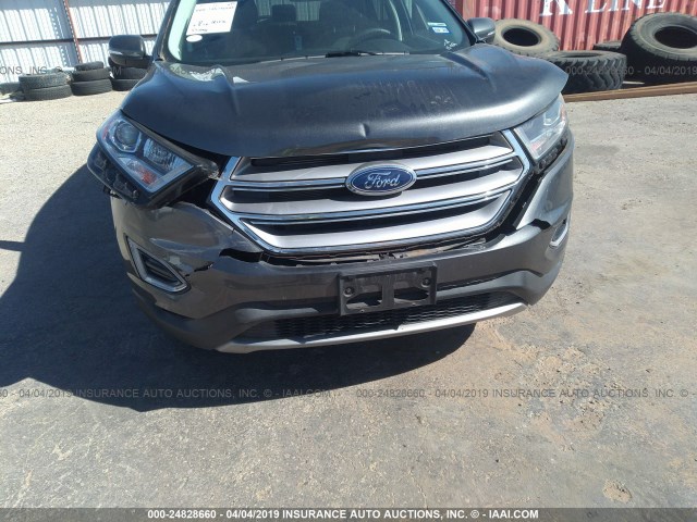 2FMPK3J98JBC45129 - 2018 FORD EDGE SEL GRAY photo 6