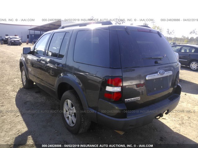 1FMEU63E97UB32385 - 2007 FORD EXPLORER XLT BROWN photo 3