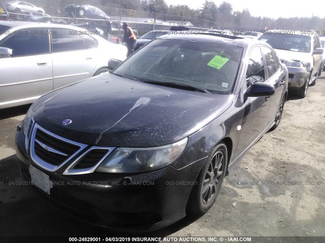 YS3FB49Y681128942 - 2008 SAAB 9-3 2.0T BLACK photo 2