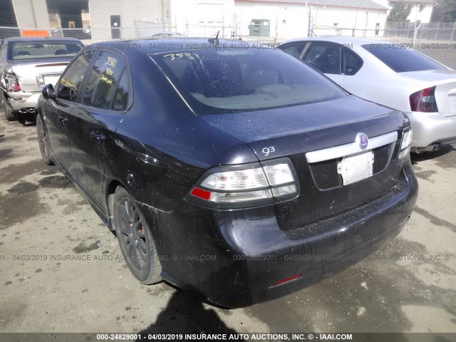 YS3FB49Y681128942 - 2008 SAAB 9-3 2.0T BLACK photo 3