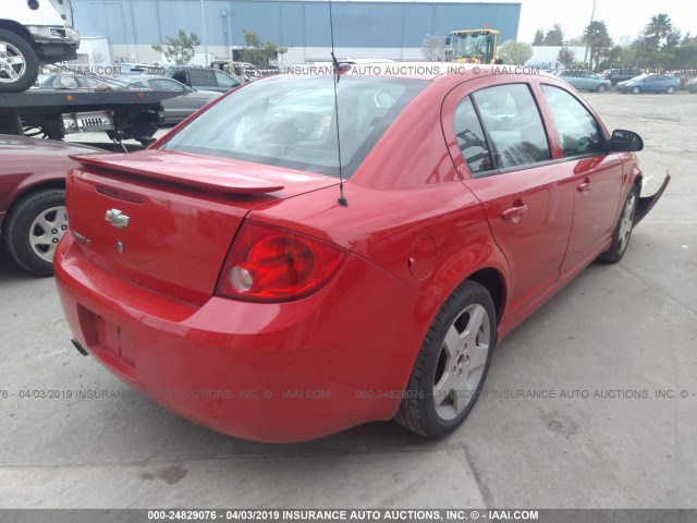 1G1AF5F52A7122881 - 2010 CHEVROLET COBALT 2LT RED photo 4