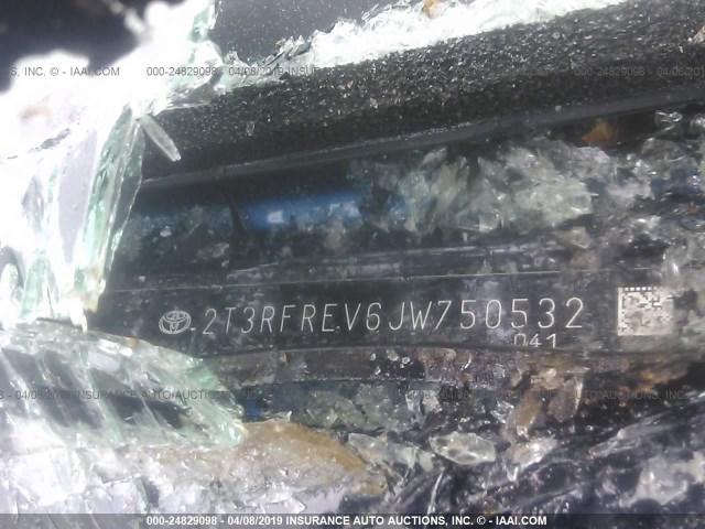 2T3RFREV6JW750532 - 2018 TOYOTA RAV4 ADVENTURE/XLE BLUE photo 9