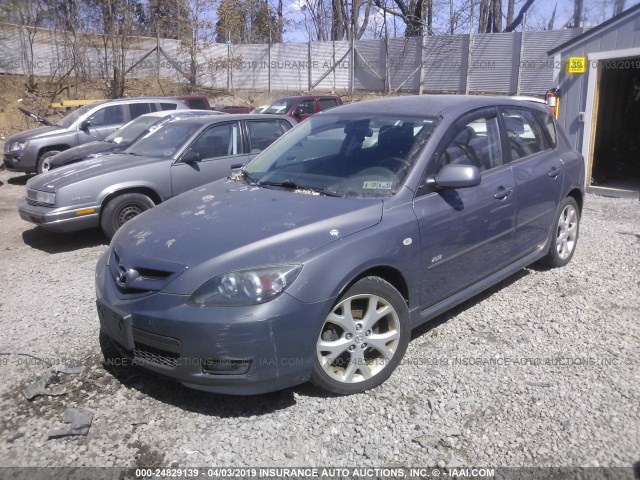 JM1BK344181166521 - 2008 MAZDA 3 HATCHBACK GRAY photo 2