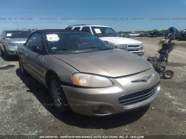 1C3EL65R02N201382 - 2002 CHRYSLER SEBRING LIMITED TAN photo 1