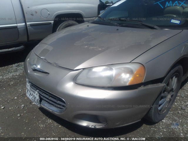 1C3EL65R02N201382 - 2002 CHRYSLER SEBRING LIMITED TAN photo 6