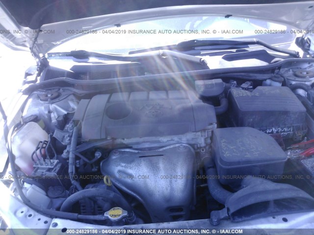 4T1BF3EK0BU204873 - 2011 TOYOTA CAMRY SE/LE/XLE SILVER photo 10