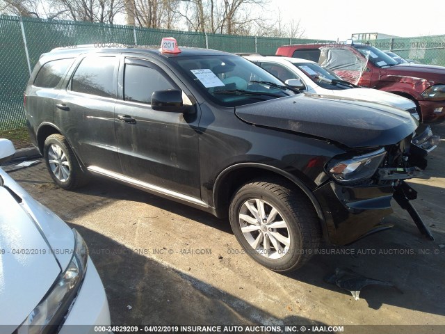 1C4RDJAG6EC349554 - 2014 DODGE DURANGO SXT BLACK photo 1