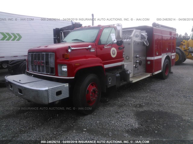 1GDP7H1C9YJ507255 - 2000 GMC C-SERIES C7H042 RED photo 2