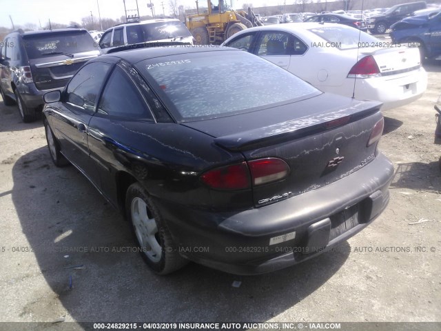 1G1JF12T6W7118191 - 1998 CHEVROLET CAVALIER Z24 BLACK photo 3