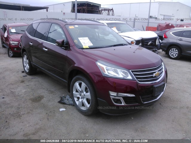 1GNKRGKD2HJ252899 - 2017 CHEVROLET TRAVERSE LT RED photo 1