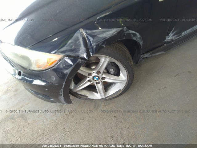 WBAUC73568VF22431 - 2008 BMW 135 I BLUE photo 6