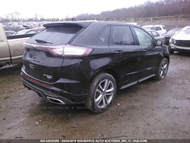 2FMPK4APXGBB66171 - 2016 FORD EDGE SPORT BLACK photo 4