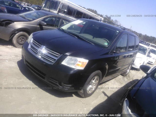 2D8HN54P58R131467 - 2008 DODGE GRAND CARAVAN SXT BLACK photo 2