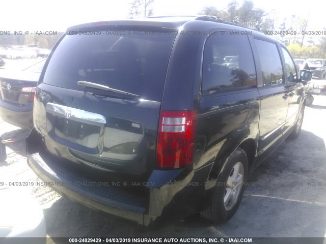 2D8HN54P58R131467 - 2008 DODGE GRAND CARAVAN SXT BLACK photo 4