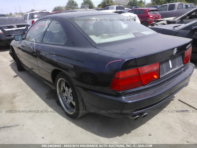 WBAEF8325VCC31434 - 1997 BMW 840 CI AUTOMATIC BLUE photo 3