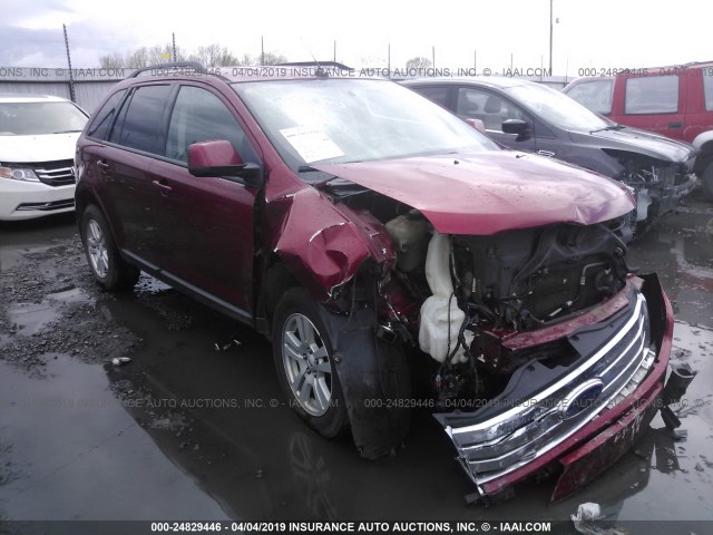 2FMDK48C07BB40152 - 2007 FORD EDGE SEL RED photo 1