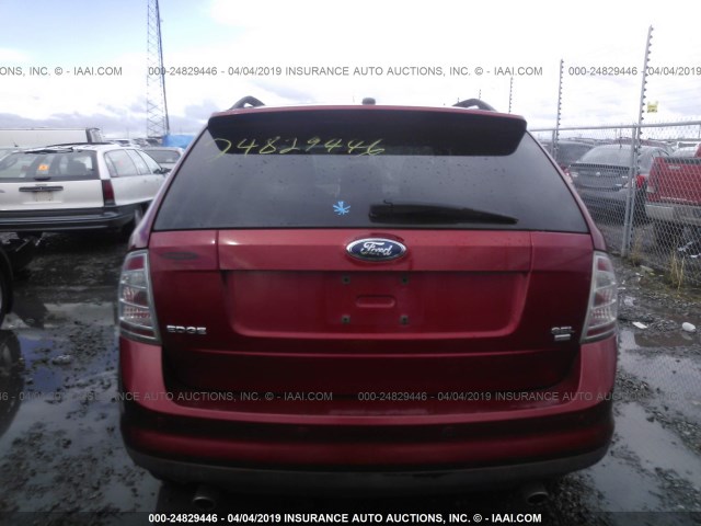 2FMDK48C07BB40152 - 2007 FORD EDGE SEL RED photo 8