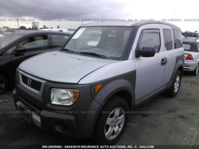 5J6YH18543L016149 - 2003 HONDA ELEMENT EX SILVER photo 2