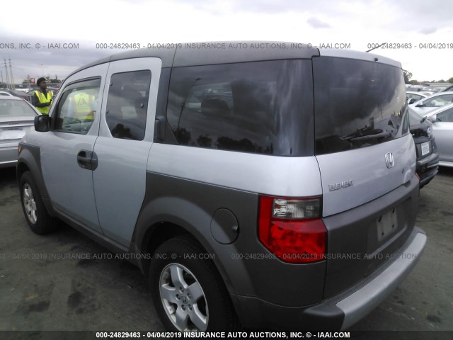 5J6YH18543L016149 - 2003 HONDA ELEMENT EX SILVER photo 3