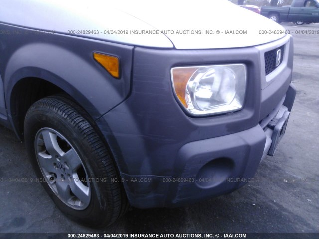 5J6YH18543L016149 - 2003 HONDA ELEMENT EX SILVER photo 6