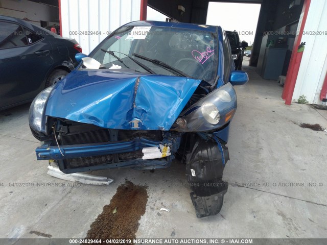 JHMGD38677S042711 - 2007 HONDA FIT S BLUE photo 6