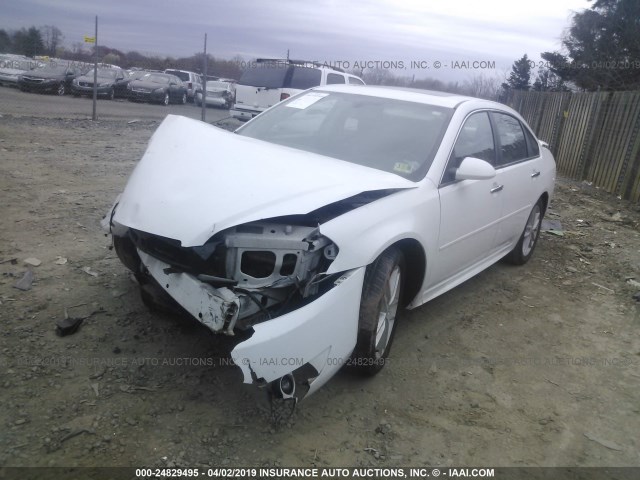 2G1WC5E36C1148205 - 2012 CHEVROLET IMPALA LTZ WHITE photo 2