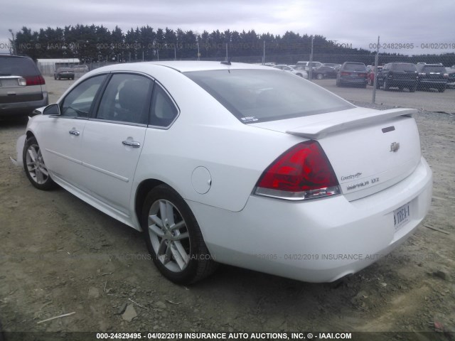 2G1WC5E36C1148205 - 2012 CHEVROLET IMPALA LTZ WHITE photo 3