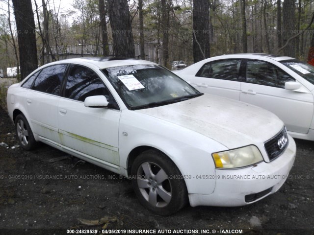 WAULT64B73N018714 - 2003 AUDI A6 3.0 QUATTRO WHITE photo 1