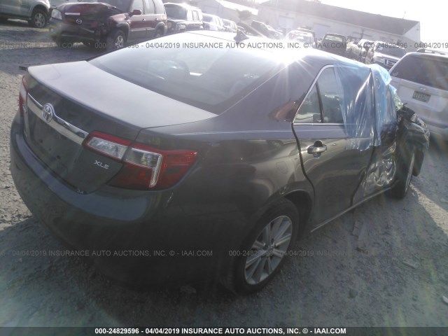 4T1BK1FK3EU540228 - 2014 TOYOTA CAMRY SE/XLE GRAY photo 4