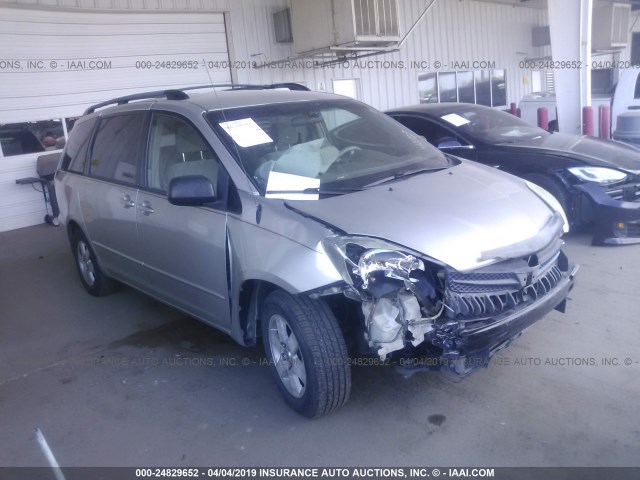 5TDZA23C04S071496 - 2004 TOYOTA SIENNA CE/LE SILVER photo 1