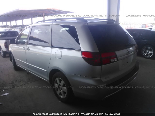 5TDZA23C04S071496 - 2004 TOYOTA SIENNA CE/LE SILVER photo 3